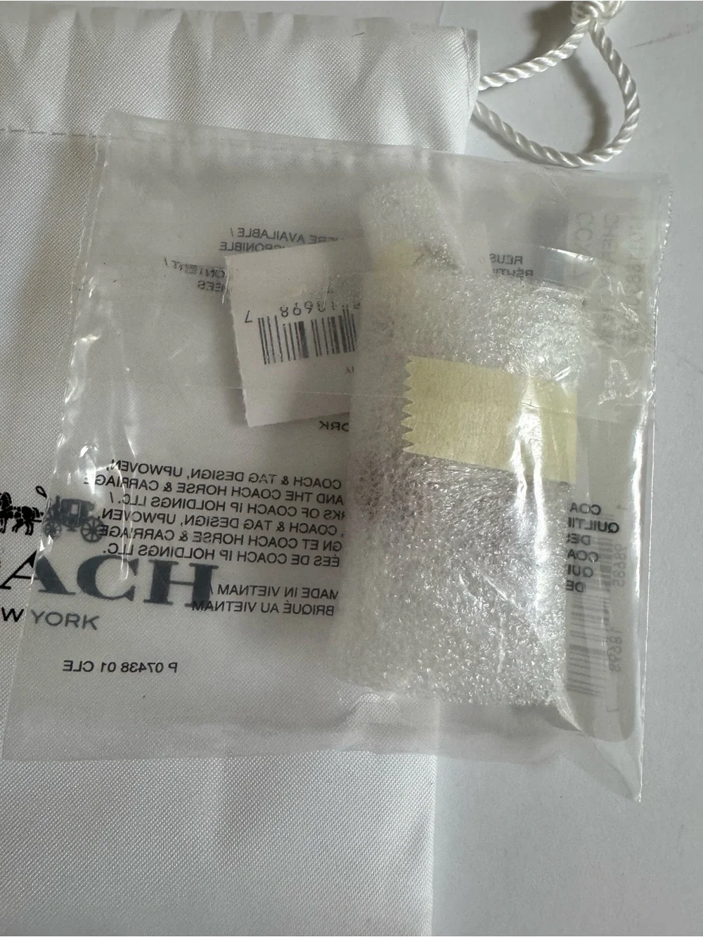 Coach CCX77 DIY Cherry Charm Brass Red Apple NWT Dust Bag